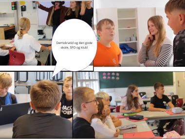 Billeder der skal vise elever i gang med at lave film